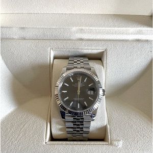 Rolex Datejust 41mm Jubilee Rhodium Fluted White Gold Bezel 126334